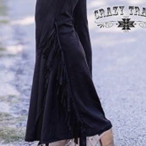 Crazy train fringe pants